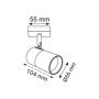 Lampa podsufitowa 1x50 W czarna-złota OB2204BD1BK Zuma Line Fori zdj.2