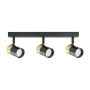 Lampa podsufitowa 3x50 W czarna-złota OB2204BD3BK Zuma Line Fori zdj.1