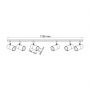 Lampa podsufitowa 6x50 W czarna-złota OB2204BD6BK Zuma Line Fori zdj.2