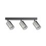 Lampa podsufitowa 3x50 W czarna-szara OB2211BD3BK Zuma Line Ren zdj.1