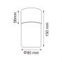 Lampa podsufitowa 1x40 W czarna OB2221BD1BL Zuma Line Vetro zdj.2