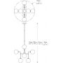 Lampa podsufitowa powyżej 6x42 W czarny P045408CSDGF Zuma Line Riano zdj.2