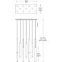 Lampa wisząca P046111AB5SC Zuma Line Loya zdj.2