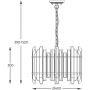 Lampa wisząca 6x42 W przezroczysta P055606DV7V7 Zuma Line Alexandria zdj.2