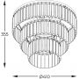 Lampa podsufitowa 4x40 W czarna P171274BK Zuma Line Tifanny zdj.2