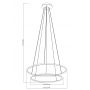 Lampa wisząca 2x40 W czarna PL201004B2BK Zuma Line Marseille zdj.2