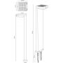 Lampa solarna stojąca 1x4.5 W czarny PT33813 Zuma Line Grid zdj.2
