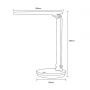 Lampa biurkowa 1x5 W biała SM542WH Zuma Line SM zdj.2