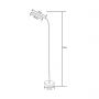 Lampa stojąca 1x10 W biała SM605WH Zuma Line SM zdj.2