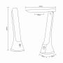Lampa biurkowa 1x5 W czarna SM612BL Zuma Line zdj.2