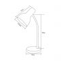 Lampa biurkowa 1x40 W czarna-drewno SMW02BL Zuma Line SM zdj.2