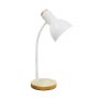 Lampa biurkowa 1x40 W biała-drewno SMW02WH Zuma Line zdj.1