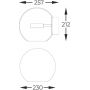 Kinkiet 1x5 W chrom-przezroczysty W042801DF4AC Zuma Line Enceladus zdj.2