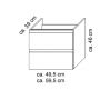 Umywalka z szafką 60 cm białą AMREU62027 Astor Reno zdj.3
