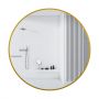 Lustro 70x70 cm okrągłe złoty L01010305032 Balneo Corina zdj.3