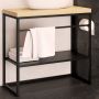 Konsola podumywalkowa 60x43x75 cm czarna 5904107906263 Baltica Design Linn zdj.3
