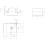 Konsola 36.5x27x20.5 cm podumywalkowa wisząca czarna CL073601021 Clou Flush zdj.2