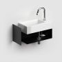 Konsola 44x18x20.5 cm podumywalkowa wisząca czarna CL073603021 Clou Flush zdj.6