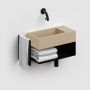 Konsola 44x18x20.5 cm podumywalkowa wisząca czarna CL073603021 Clou Flush zdj.9