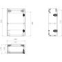 Szafka 36x18x55 cm podumywalkowa wisząca dąb IB0716703663 Clou Flush zdj.2