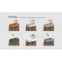 Szafka 36x18x55 cm podumywalkowa wisząca dąb IB0716703664R Clou Flush zdj.5