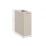 Szafka 20x46x50 cm boczna wisząca beżowa DALIACASHMERE812046C Comad Dalia Cashmere zdj.2