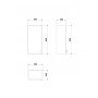 Szafka 30x20x60 cm boczna wisząca S509013DSM Cersanit Bianco zdj.2
