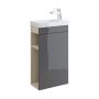 Szafka 40x21x68 cm podumywalkowa wisząca S568023 Cersanit Smart zdj.1