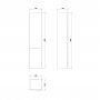 Szafka 35x30x160 cm boczna wisząca S573011 Cersanit Easy zdj.2