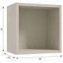 Szafka 30x20x30 cm boczna wisząca beżowa 125A03028 Defra Uni zdj.2