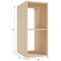 Szafka 30x44x70 cm boczna wisząca dąb 125A03054 Defra Uni zdj.2