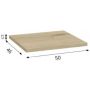 Blat naszafkowy 50x46 cm dąb 125F05011 Defra Uni zdj.2