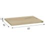 Blat naszafkowy 60x46 cm dąb 125F06019 Defra Uni zdj.2