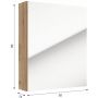 Szafka 50x15x60 cm z lustrem dąb 242E05010 Defra Salsa zdj.2