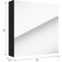 Szafka 60x15x60 cm z lustrem czarna 242E06008 Defra Salsa zdj.2