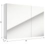 Szafka 80x15x60 cm z lustrem biała 242E08001 Defra Salsa zdj.2