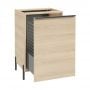 Szafka 50x45x70 cm boczna stojąca drewno 304B05001 Defra Nino zdj.1