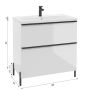 Szafka 80x45x70 cm podumywalkowa stojąca biała 304D08003 Defra Nino zdj.2