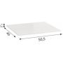 Blat naszafkowy 50.5x46 cm biały MZKBLA0093 Defra Konglomerat Chira Blanco zdj.2