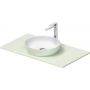 Umywalka z konsolą 88 cm zieloną 268013FH00 Duravit Sivida zdj.1