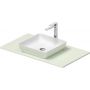 Umywalka z konsolą 88 cm zieloną 268018FH00 Duravit Sivida zdj.1