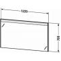 Lustro 122x70 cm BR700401818 Duravit Brioso zdj.2