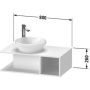 Szafka wisząca podumywalkowa 80x48 cm DE491802222 Duravit D-Neo zdj.2