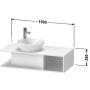 Szafka wisząca podumywalkowa 100x48 cm DE491902222 Duravit D-Neo zdj.2