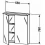 Szafka 65x13.8 cm H2759307575 Duravit Happy D.2 zdj.2