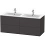 Szafka wisząca podumywalkowa 129x48.1 cm LC625908080 Duravit L-Cube zdj.1