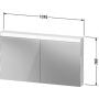 Szafka 131x14.8x76 cm z lustrem LM7854000000000 Duravit D-Neo zdj.2