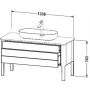 Szafka stojąca podumywalkowa 133.8x57 cm LU956609898 Duravit Luv zdj.2