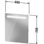 Lustro 60x70 cm N17951000000000 Duravit No. 1 zdj.2