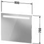 Lustro 80x70 cm N17952000000000 Duravit No. 1 zdj.2